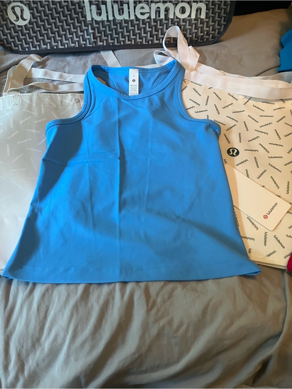 NWT Lululemon Align Waist-Length Racerback, Sz 6, Ocean Wave